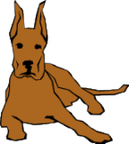 Vektorový obrázek, ilustrační klipart Pes ke stažení, Zvířata vektorový obrázek pro vaše dokumenty