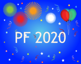 Vektorový obrázek, ilustrační klipart PF 2020 ke stažení, Vánoce vektorový obrázek pro vaše dokumenty