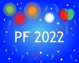 Vektorový obrázek, ilustrační klipart PF 2022 ke stažení, Vánoce vektorový obrázek pro vaše dokumenty