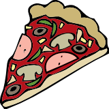 Vektorový obrázek, ilustrační klipart Pizza ke stažení, Jídlo vektorový obrázek pro vaše dokumenty