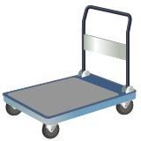 Vektorový obrázek, ilustrační klipart Plošinový vozík ke stažení, Doprava vektorový obrázek pro vaše dokumenty