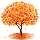 Vektorový obrázek, ilustrační klipart Podzimní strom ke stažení, Rostliny vektorový obrázek pro vaše dokumenty