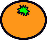 Vektorový obrázek, ilustrační klipart Pomeranč ke stažení, Ovoce vektorový obrázek pro vaše dokumenty