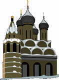 Vektorový obrázek, ilustrační klipart Pravoslavný kostel ke stažení, Náboženství vektorový obrázek pro vaše dokumenty