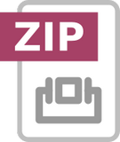 Vektorový obrázek, ilustrační klipart Přípona ZIP ke stažení, Symboly vektorový obrázek pro vaše dokumenty