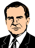 Vektorový obrázek, ilustrační klipart Richard Nixon ke stažení, Osobnosti vektorový obrázek pro vaše dokumenty