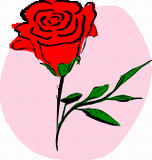 Vektorový obrázek, ilustrační klipart Růže ke stažení, Láska vektorový obrázek pro vaše dokumenty