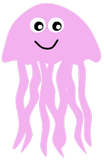 Vektorový obrázek, ilustrační klipart Růžová medúza ke stažení, Zvířata vektorový obrázek pro vaše dokumenty
