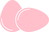 Vektorový obrázek, ilustrační klipart Růžová vajíčka ke stažení, Velikonoce vektorový obrázek pro vaše dokumenty