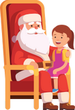 Santa s holčičkou