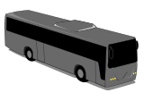 Vektorový obrázek, ilustrační klipart Šedivý autobus ke stažení, Doprava vektorový obrázek pro vaše dokumenty