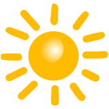 Vektorový obrázek, ilustrační klipart Slunečno ke stažení, Symboly vektorový obrázek pro vaše dokumenty