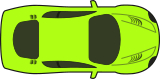 Světlezelené auto