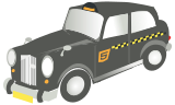 Vektorový obrázek, ilustrační klipart Taxi ke stažení, Auta vektorový obrázek pro vaše dokumenty