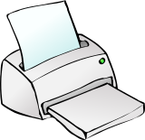 Vektorový obrázek, ilustrační klipart Tiskárna ke stažení, Přístroje vektorový obrázek pro vaše dokumenty