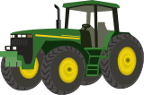 Vektorový obrázek, ilustrační klipart Traktor ke stažení, Doprava vektorový obrázek pro vaše dokumenty