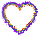 Vektorový obrázek, ilustrační klipart Trnové srdce ke stažení, Láska vektorový obrázek pro vaše dokumenty