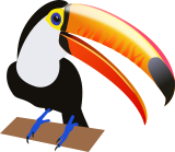 Vektorový obrázek, ilustrační klipart Tukan ke stažení, Ptáci vektorový obrázek pro vaše dokumenty