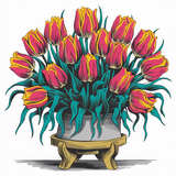 Tulipny v kvtini