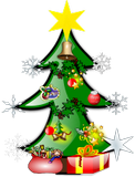 Vektorový obrázek, ilustrační klipart Vánoční strom ke stažení, Vánoce vektorový obrázek pro vaše dokumenty