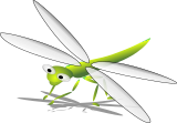 Vektorový obrázek, ilustrační klipart Vážka ke stažení, Hmyz vektorový obrázek pro vaše dokumenty