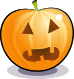 Vektorový obrázek, ilustrační klipart Vyděšená dýně ke stažení, Halloween vektorový obrázek pro vaše dokumenty