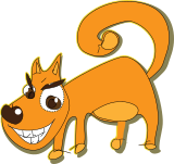 Vektorový obrázek, ilustrační klipart Vytlemený pes ke stažení, Zvířata vektorový obrázek pro vaše dokumenty