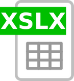 Vektorový obrázek, ilustrační klipart XSLX ke stažení, Symboly vektorový obrázek pro vaše dokumenty