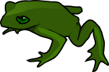 Vektorový obrázek, ilustrační klipart Žába ke stažení, Zvířata vektorový obrázek pro vaše dokumenty