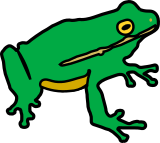 Vektorový obrázek, ilustrační klipart Žabka ke stažení, Zvířata vektorový obrázek pro vaše dokumenty