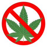 Vektorový obrázek, ilustrační klipart Zákaz marihuany ke stažení, Symboly vektorový obrázek pro vaše dokumenty