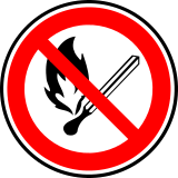 Vektorový obrázek, ilustrační klipart Zákaz ohně ke stažení, Symboly vektorový obrázek pro vaše dokumenty
