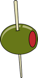 Vektorový obrázek, ilustrační klipart Zelená oliva ke stažení, Jídlo vektorový obrázek pro vaše dokumenty