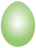 Vektorový obrázek, ilustrační klipart Zelené vajíčko ke stažení, Velikonoce vektorový obrázek pro vaše dokumenty