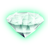Vektorový obrázek, ilustrační klipart Zelený diamant ke stažení, Láska vektorový obrázek pro vaše dokumenty