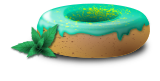 Vektorový obrázek, ilustrační klipart Zelený donut ke stažení, Jídlo vektorový obrázek pro vaše dokumenty