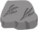 Vektorový obrázek, ilustrační klipart Zkamenělé stopy ke stažení, Ostatní vektorový obrázek pro vaše dokumenty