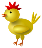 Vektorový obrázek, ilustrační klipart Zlaté kuřátko ke stažení, Velikonoce vektorový obrázek pro vaše dokumenty