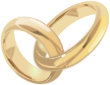 Vektorový obrázek, ilustrační klipart Zlaté prsteny ke stažení, Láska vektorový obrázek pro vaše dokumenty