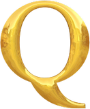 Vektorový obrázek, ilustrační klipart Zlaté Q ke stažení, Symboly vektorový obrázek pro vaše dokumenty