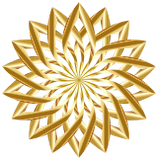 Vektorový obrázek, ilustrační klipart Zlatý květ ke stažení, Květiny vektorový obrázek pro vaše dokumenty