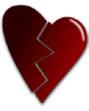 Vektorový obrázek, ilustrační klipart Zlomené srdce ke stažení, Láska vektorový obrázek pro vaše dokumenty