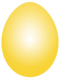 Vektorový obrázek, ilustrační klipart Žluté vajíčko ke stažení, Velikonoce vektorový obrázek pro vaše dokumenty
