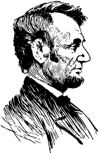 Vektorový obrázek, ilustrační klipart Abraham Lincoln zdarma ke stažení, Osobnosti vektor do vašich dokumentů