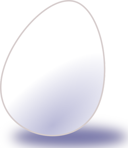 Vektorový obrázek, ilustrační klipart Bílé vejce zdarma ke stažení, Velikonoce vektor do vašich dokumentů