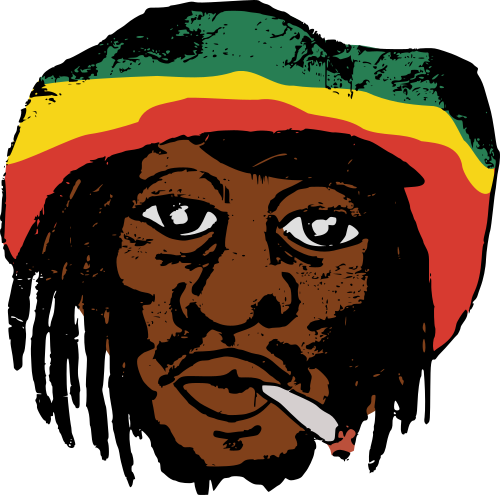 Vektorový obrázek, ilustrační klipart Bob Marley zdarma ke stažení, Osobnosti vektor do vašich dokumentů