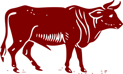 Vektorový obrázek, ilustrační klipart Býk zdarma ke stažení, Zvířata vektor do vašich dokumentů