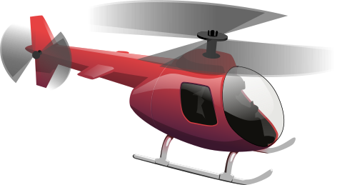 Vektorový obrázek, ilustrační klipart Červená helikoptéra zdarma ke stažení, Doprava vektor do vašich dokumentů