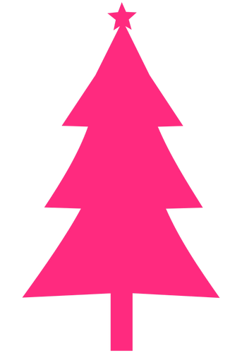 Vektorový obrázek, ilustrační klipart Červený stromeček zdarma ke stažení, Vánoce vektor do vašich dokumentů