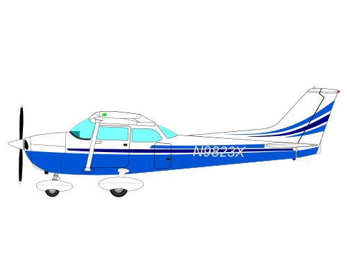 Vektorový obrázek, ilustrační klipart Cessna zdarma ke stažení, Doprava vektor do vašich dokumentů